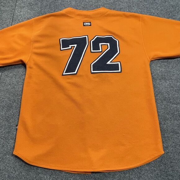 Vtg Ecko Unltd Jersey Shirt Men’s Extra Large Orange Hockey #72 Rhino Skater XL - Picture 13 of 16